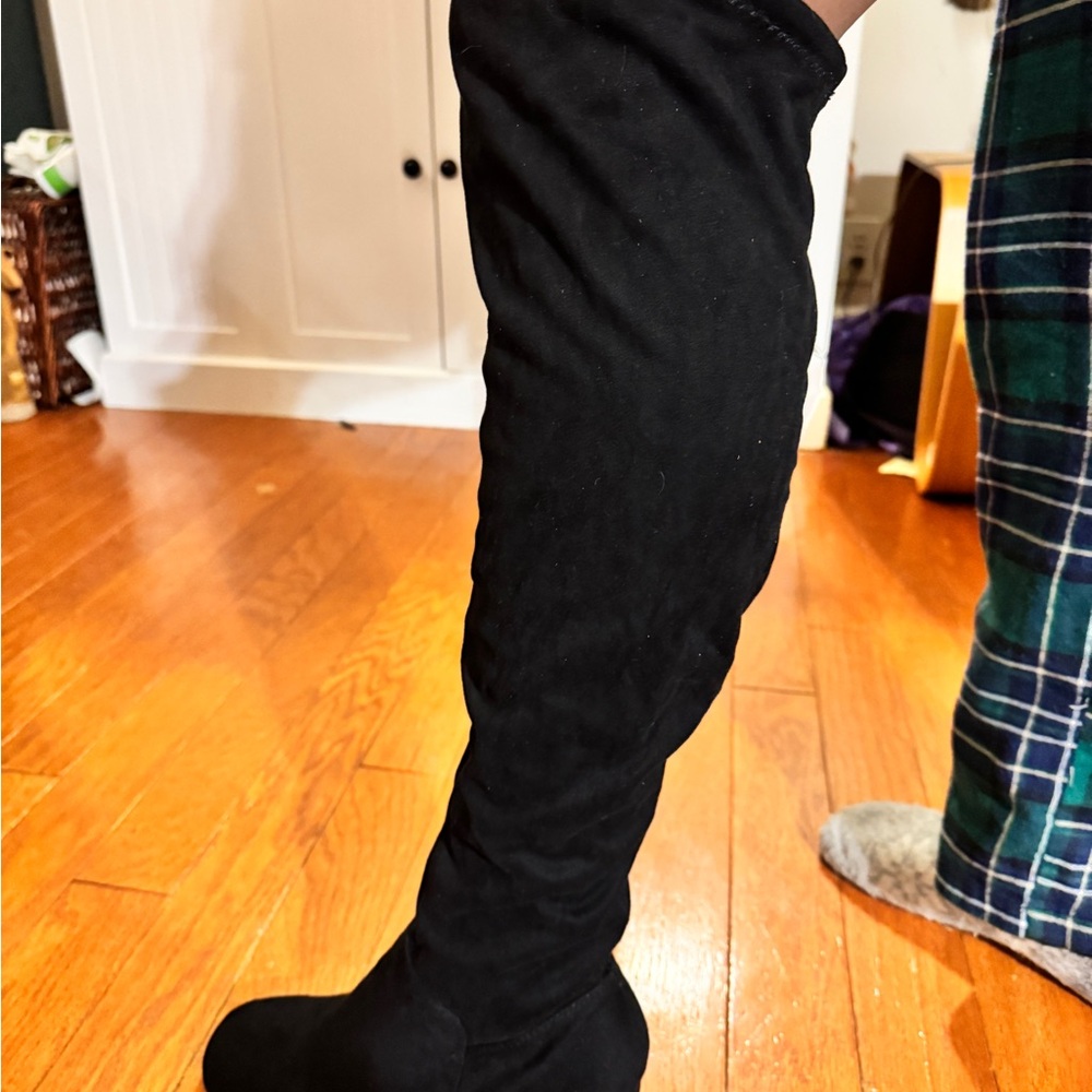 Black Thigh High Women's Boots